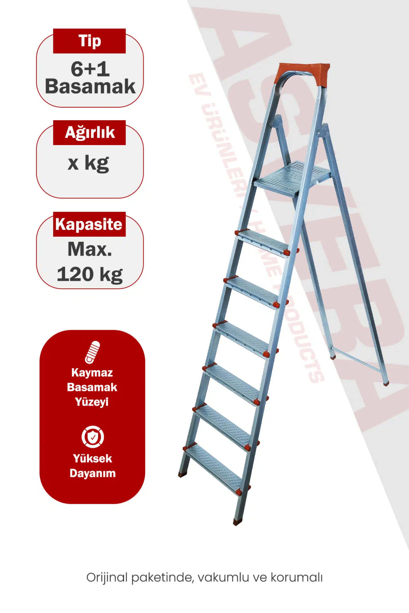 ASVERA 6+1 BASAMAKLI PROFİL MERDİVEN