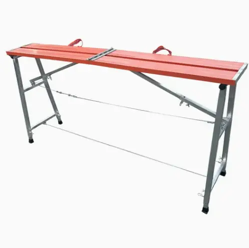 ASVERA Katlanabilir Alüminyum Çalışma Platformu 180 cm Yükseklik Ayarlı İskele Merdiven