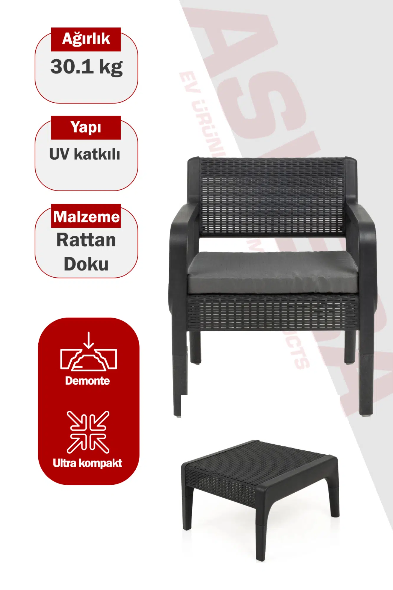 ASVERA MANDELLA LATTE OTURMA GRUBU SETİ