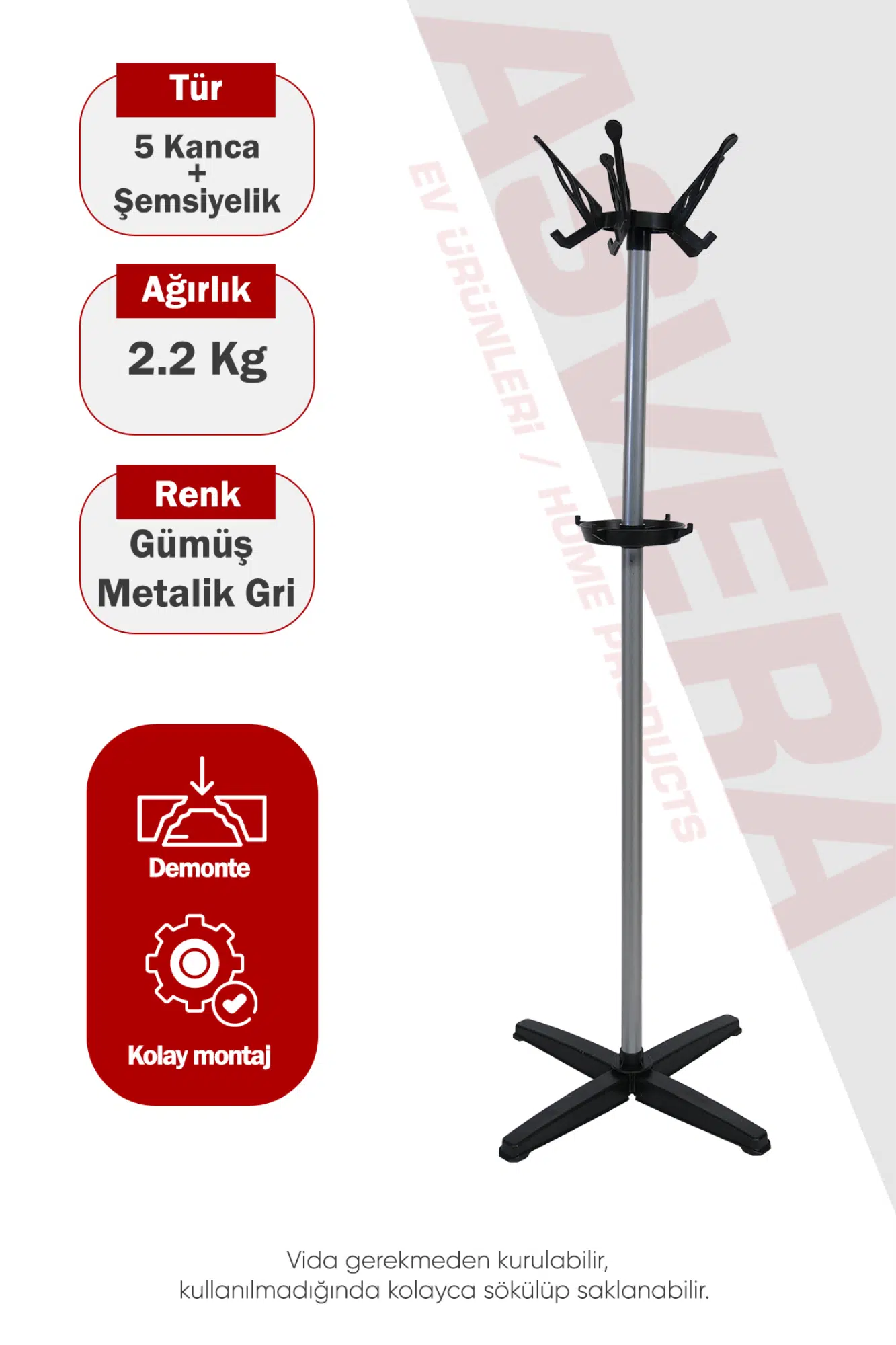 PORTATİF PORTMANTO PLASTİK