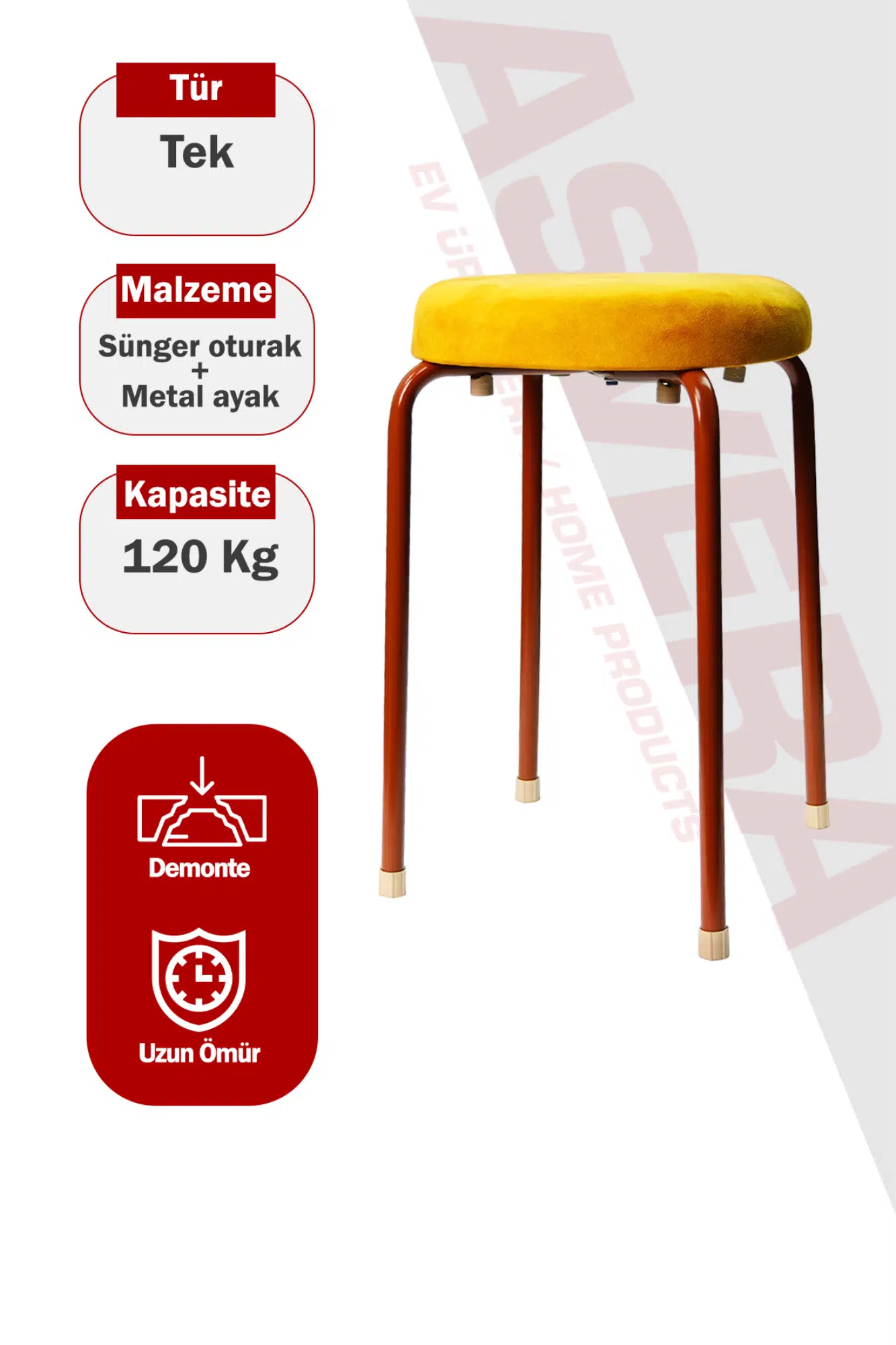 PUFY PORTATİF TABURE